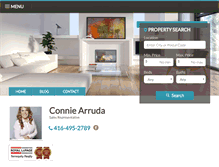 Tablet Screenshot of conniearruda.com